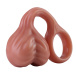 FAAK - Vibro Ring w Balls - Flesh photo-3