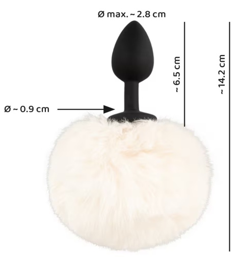 You2Toys - Fluffy Tail Plug S - White 照片