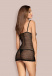 Obsessive - 877-CHE-1 Chemise & Thong - Black - L/XL photo-6