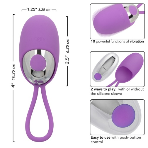 CEN - Turbo Buzz Vibro Bullet w Sleeve - Purple photo