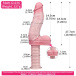 FAAK - Hand Shank Realistic Dildo 14cm - Flesh 照片-11
