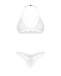 Obsessive - Weddya Crotchless 3 pcs Set - White - 2XL/3XL photo-5