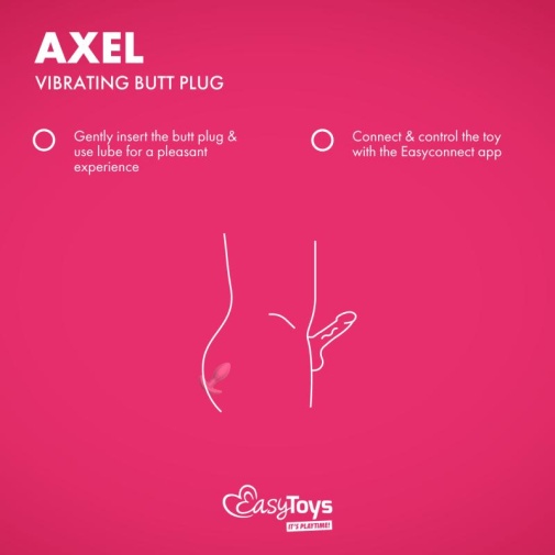 Easytoys - Axel APP EasyConnect Vibro Plug - Pink photo