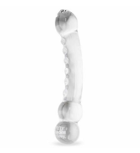 Fifty Shades of Grey - Drive Me Crazy Glass Dildo - Clear photo