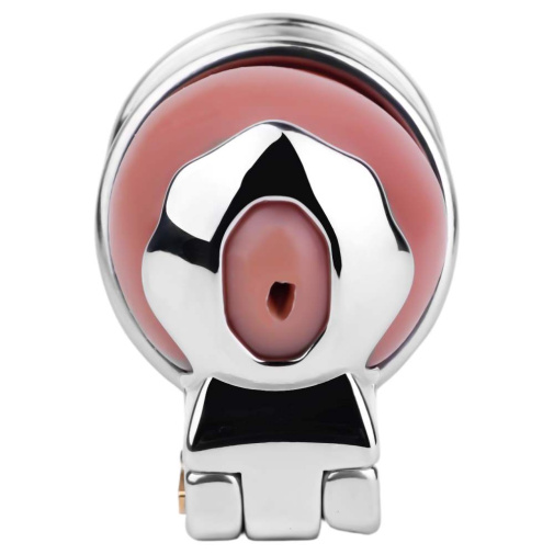 FAAK - Metal Chastity Cage 341 w Belt - Black photo