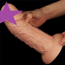 Lovetoy - 9.5" Realistic Curved Dildo - Flesh photo
