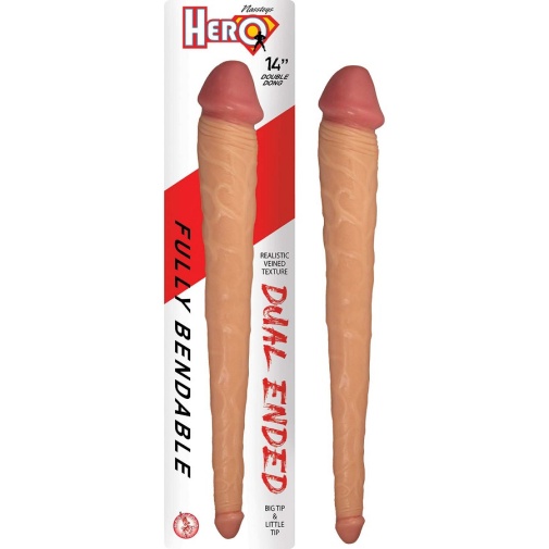 Nasstoys - Hero 14" Double Dildo - Flesh photo