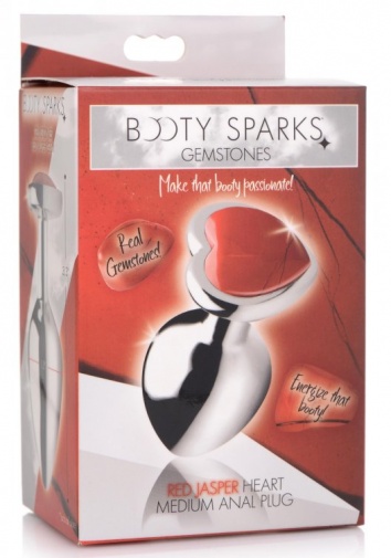 Booty Sparks - Jasper Heart Anal Plug M-size - Red photo