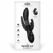 Simultaneously target the g-spot, clitoris and anus with 3 w... TRC - The Beaded DP Rabbit - Black photo-6