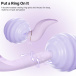 SVAKOM - DuoGlow APP Thrusting Vibrator - Pastel Lilac photo-11