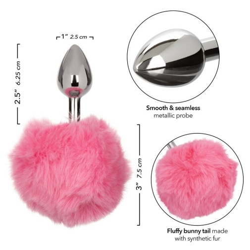 CEN - Running Wild Bunny Tail Plug - Pink photo