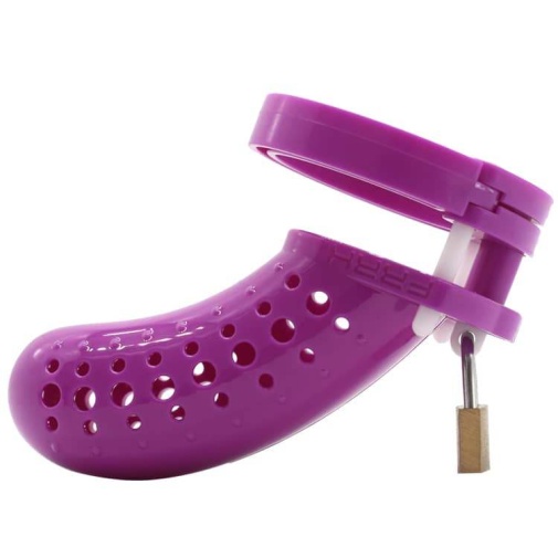 FAAK - Plastic Chastity Cage 23 - Purple 照片