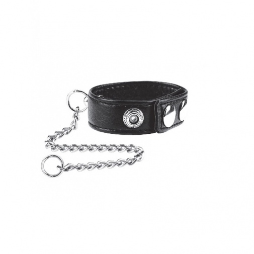 Blueline - Snap Cock Ring With 12″ Leash photo