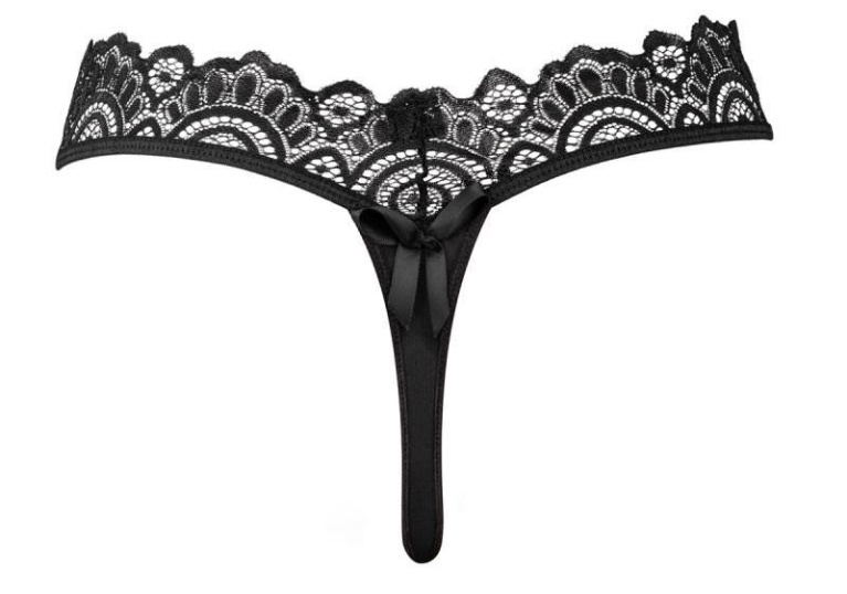 Underneath - Coco Thong Set 3 pcs - Black - S/M photo