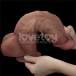 Lovetoy - 10.5" XXL Dual Layered Cock - Brown photo-5