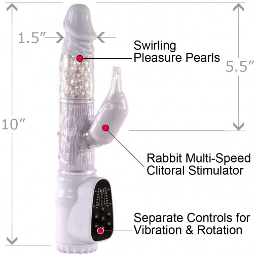 Doc Johnson - Ivibe Rabbit Vibrator- White photo