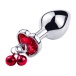 SMVIP - Metal Heart Plug w Bells M - Red photo-3