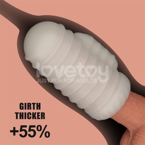 Lovetoy - Knights Ring Vibro 2in1 Sleeve - Wavy photo