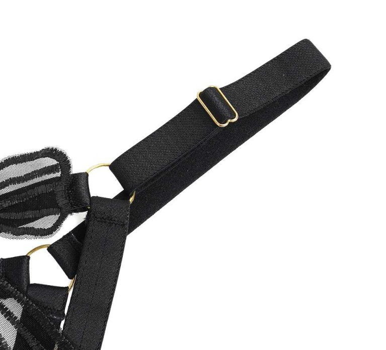 Ohyeah - Sexy Bow Bra Set - Black - M photo
