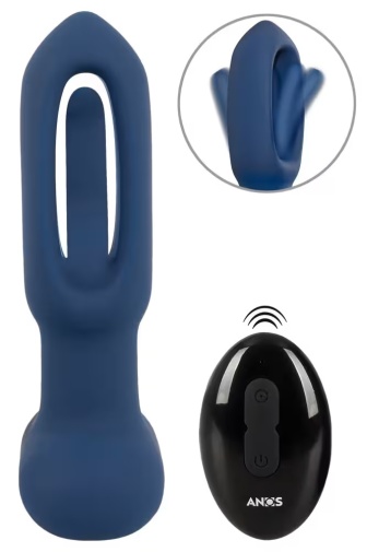 ANOS - Flicking Vibro Butt Plug - Blue 照片