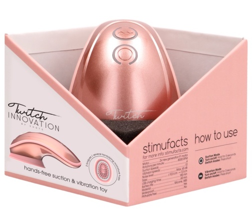 Innovation - Twitch Suction Vibrator - Rose Gold photo