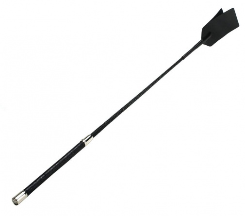 Strict Leather - Hog Crop With Leather Handle - Black photo