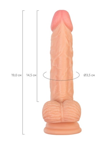 RealStick - Nude Baz 仿真陽具 19cm 照片