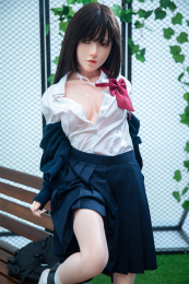 Lingnai Asian Skinny Realistic Sex Doll, C-Cup, Ultra Soft Silicone 148 cm (4'9 ft) photo