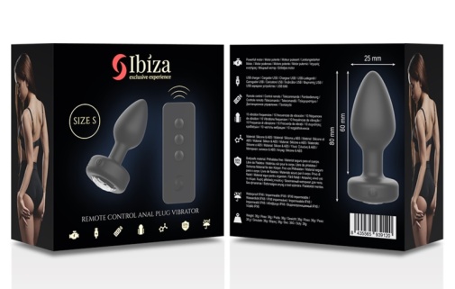 Ibiza - Vibro Anal Plug S - Black photo