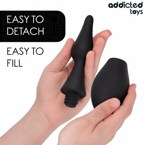 Addicted Toys - #1 旅行装灌肠器 - 黑色 照片