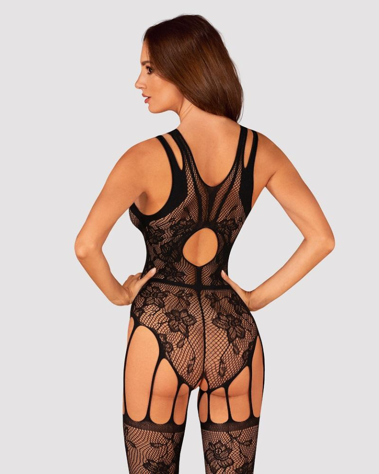 Obsessive - Bodystocking F239 - Black - S/M/L photo