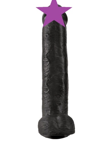 King Cock - Cock 15″ With Balls - Black photo