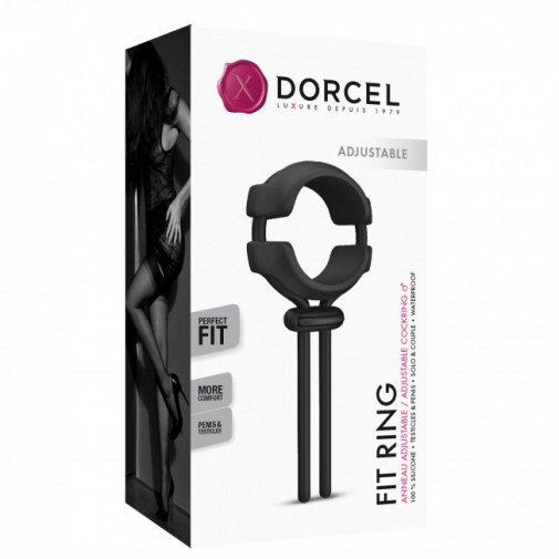 Dorcel - Fit 可調式陰莖環 - 黑色 照片