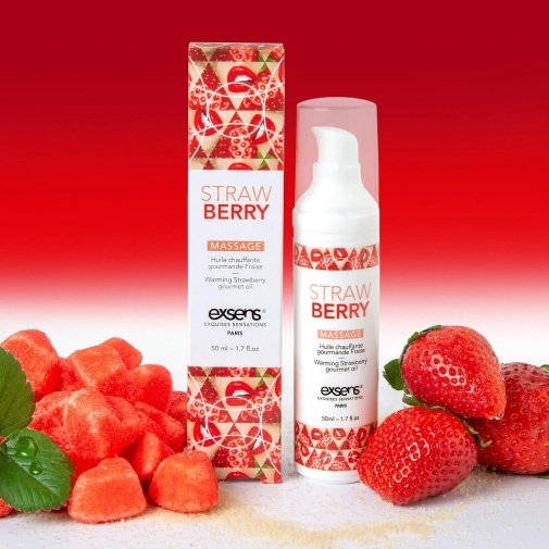 Exsens - Strawberry Warming Massage Oil - 50ml photo