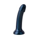 Easytoys - 金屬閃光假陽具 19cm - 黑色 照片-6