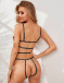 Ohyeah - Embroidery Bra Set - Black - XL photo-2
