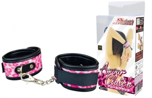 Prime - Hand Cuffs - Pink Leopard photo