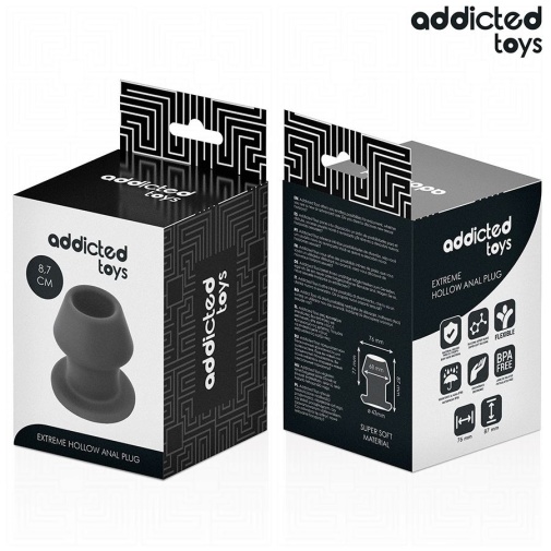 Addicted Toys - Extreme 空心后庭塞 中码 - 黑色 照片