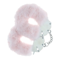 Ouch - Heavy-Duty Fluffy Hand Cuffs - Powder Pink photo