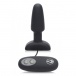 Master Series - Popper 7x Rechargeable Vibrating Silicone Anal Plug Small - Black photo