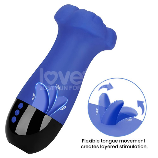 Lovetoy - OraPulse 三重 自慰器 - 蓝色 照片