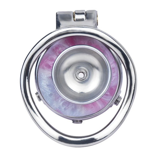 FAAK - Butterfly Chastity Cage w Curved Ring - Red Dragon photo