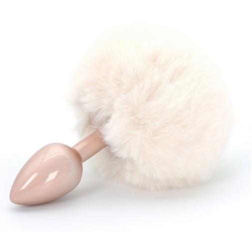 ToyJoy - Happiness 金屬後庭塞連尾巴 - 白色 照片