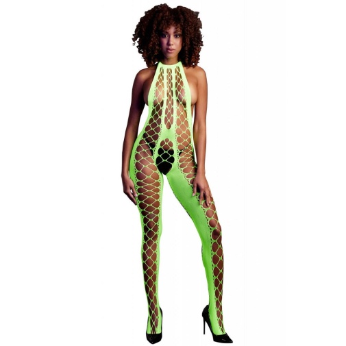 Ouch - Glow In Dark Bodystocking - Green photo