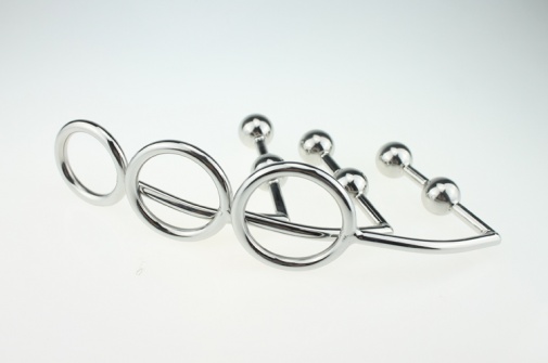 MT - Cock Ring 40mm with 2 Anal Balls photo