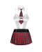 Obsessive - College Girl Costume 5 pcs - Red - L/XL photo-5