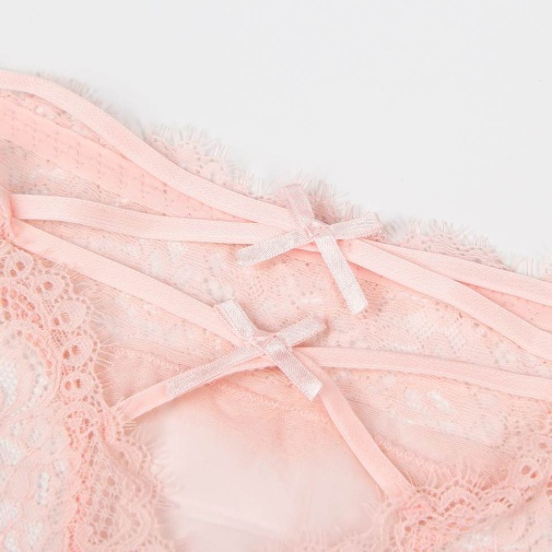 Ohyeah - Floral Lace Panty - Pink - XL photo