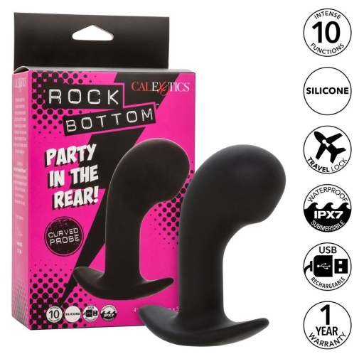 CEN - Rock Bottom Curved Vibro Plug - Black 照片