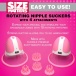 Size Matters - 10X Rotating Nipple Suckers - Pink photo-4