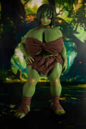 Zarga迷你真实性爱娃娃，幻想款，绿色Skyn，软矽胶，70厘米（2'3英尺） 照片